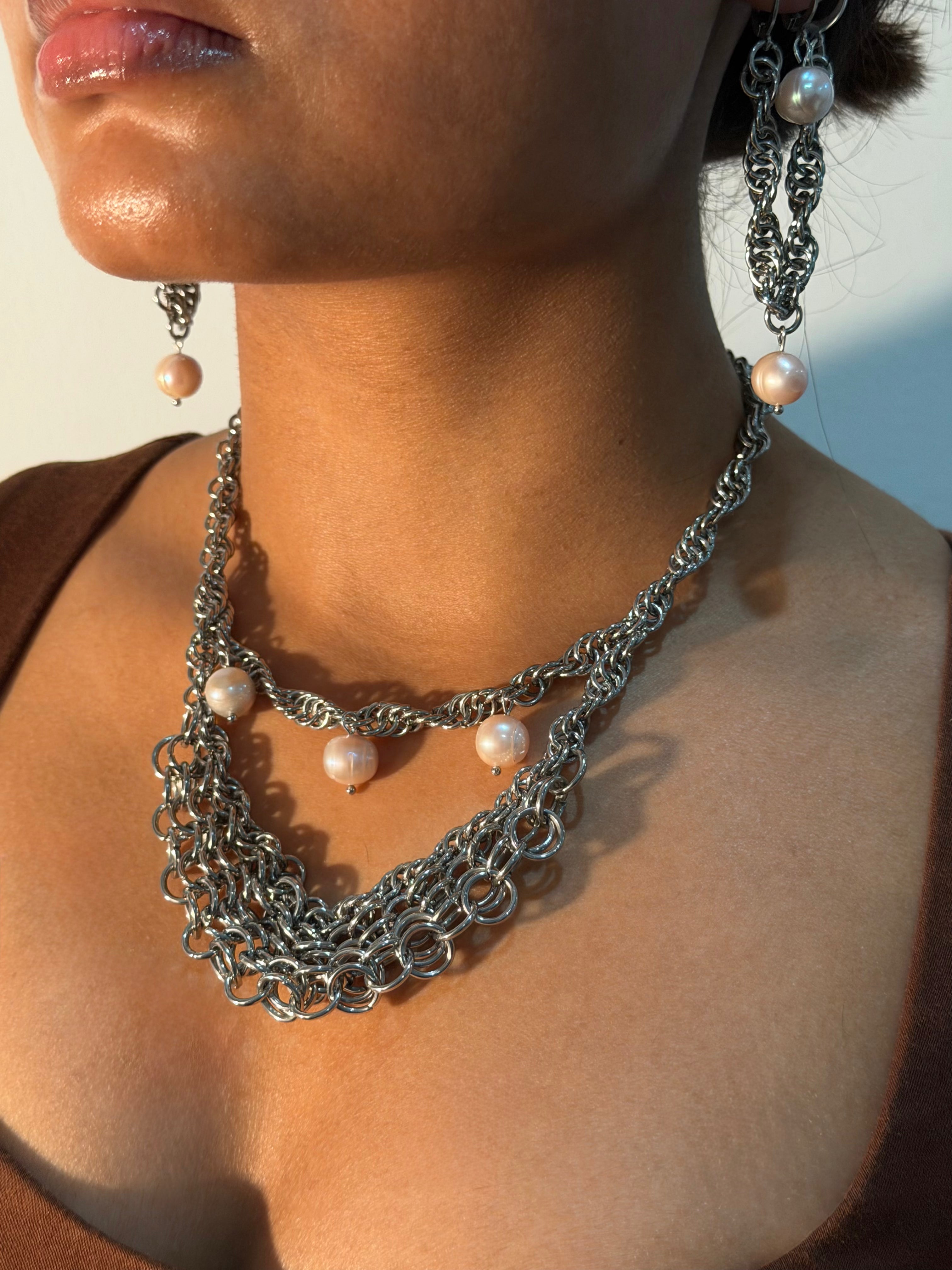 Spiral 4:1 Net Necklace