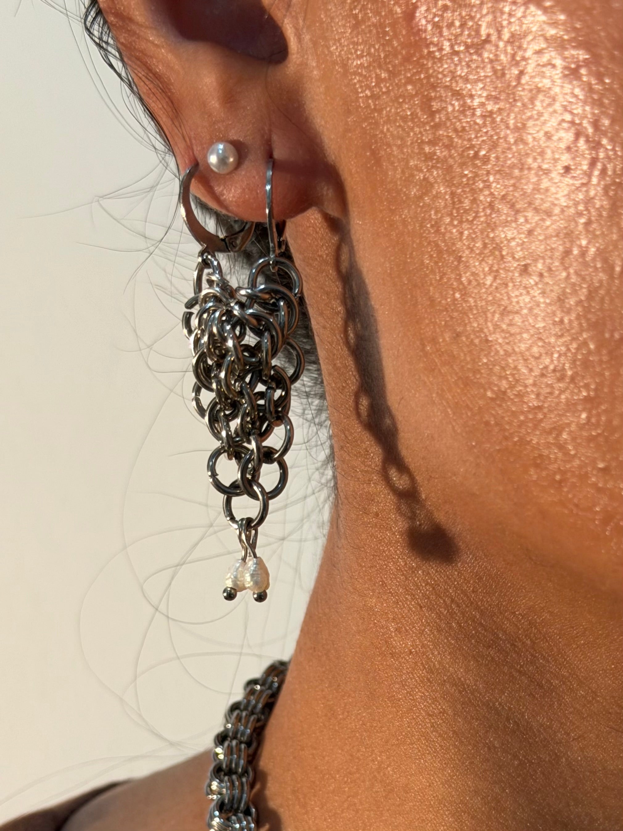 European 4:1 Double Piercing Earrings