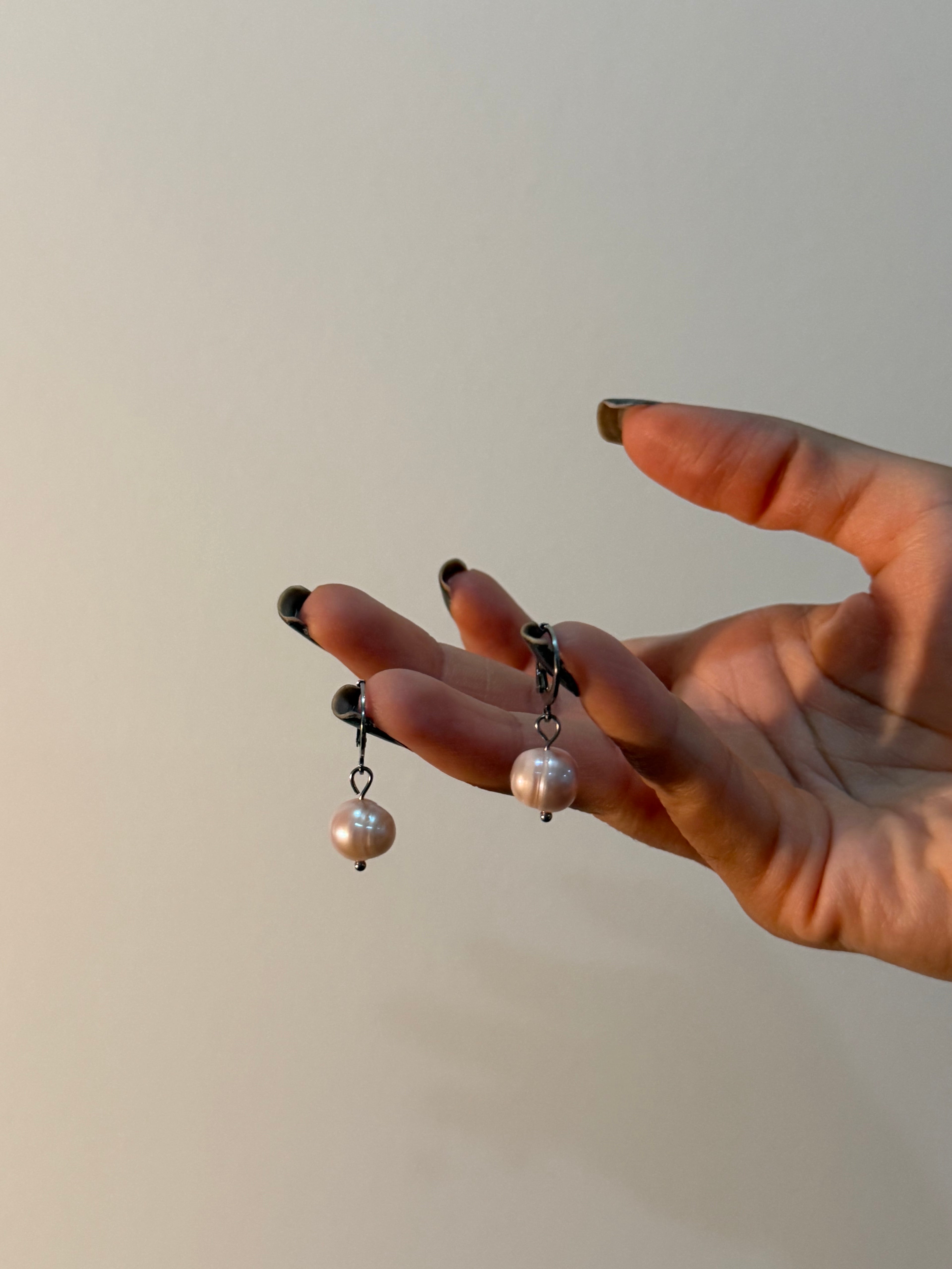 Pearl earrings
