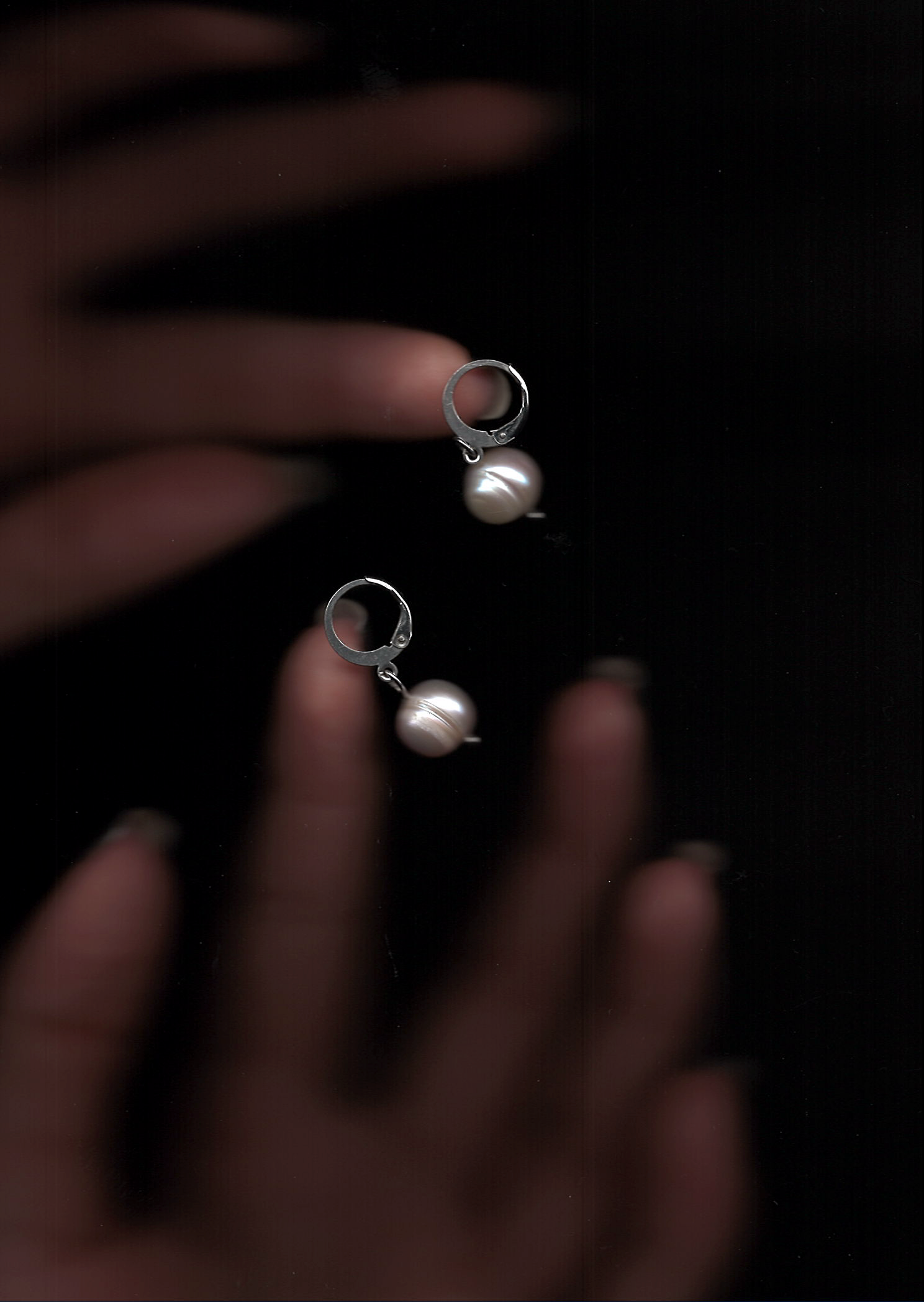 Pearl earrings